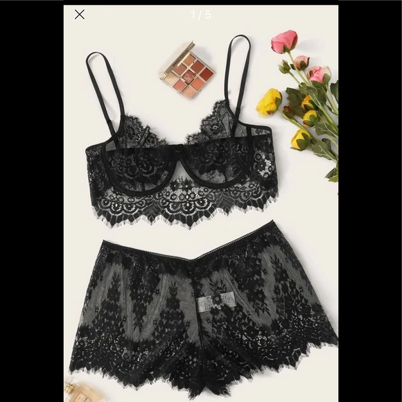Other - NWOT Plus Floral Lingerie Set